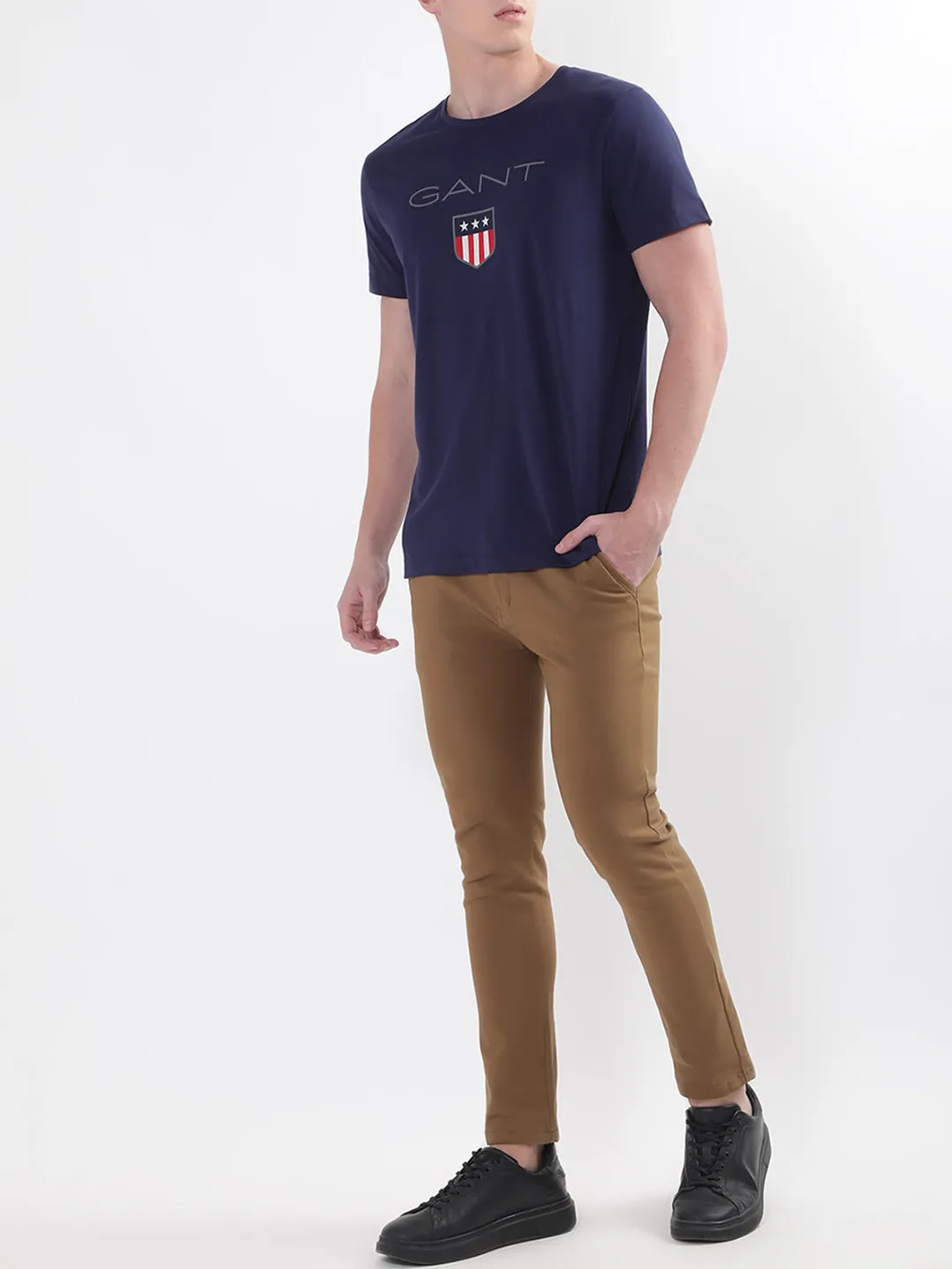 Gant Blue Shield Logo Regular Fit T-Shirt