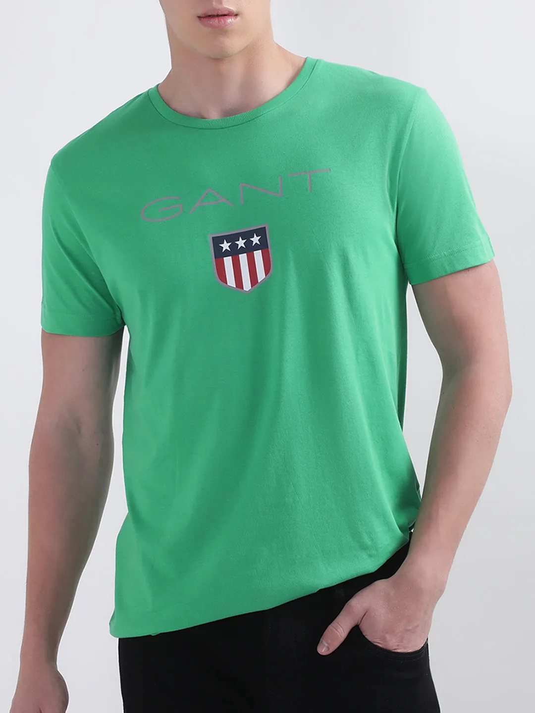 Gant Green Shield Logo Regular Fit T-Shirt