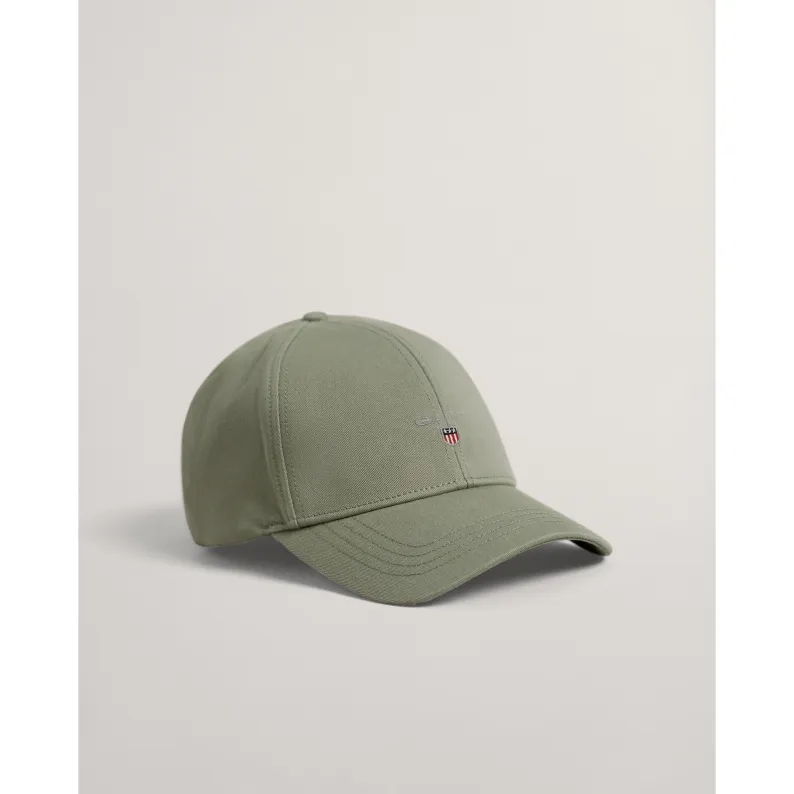 GANT HIGH DEEP COTTON TWILL CAP - Kalamata Green