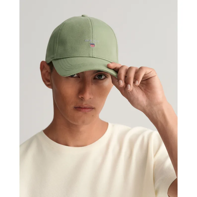 GANT HIGH DEEP COTTON TWILL CAP - Kalamata Green