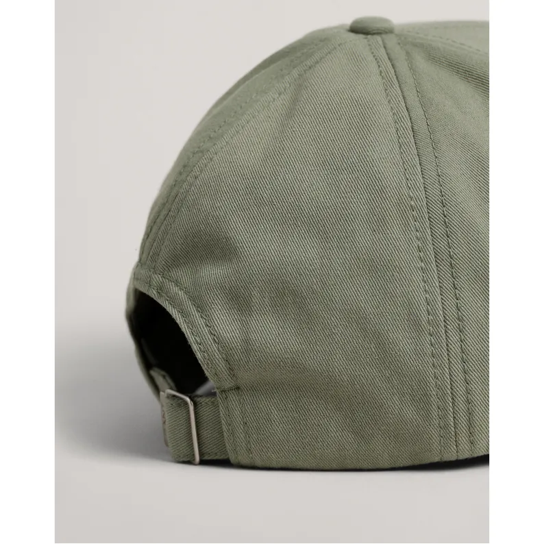 GANT HIGH DEEP COTTON TWILL CAP - Kalamata Green