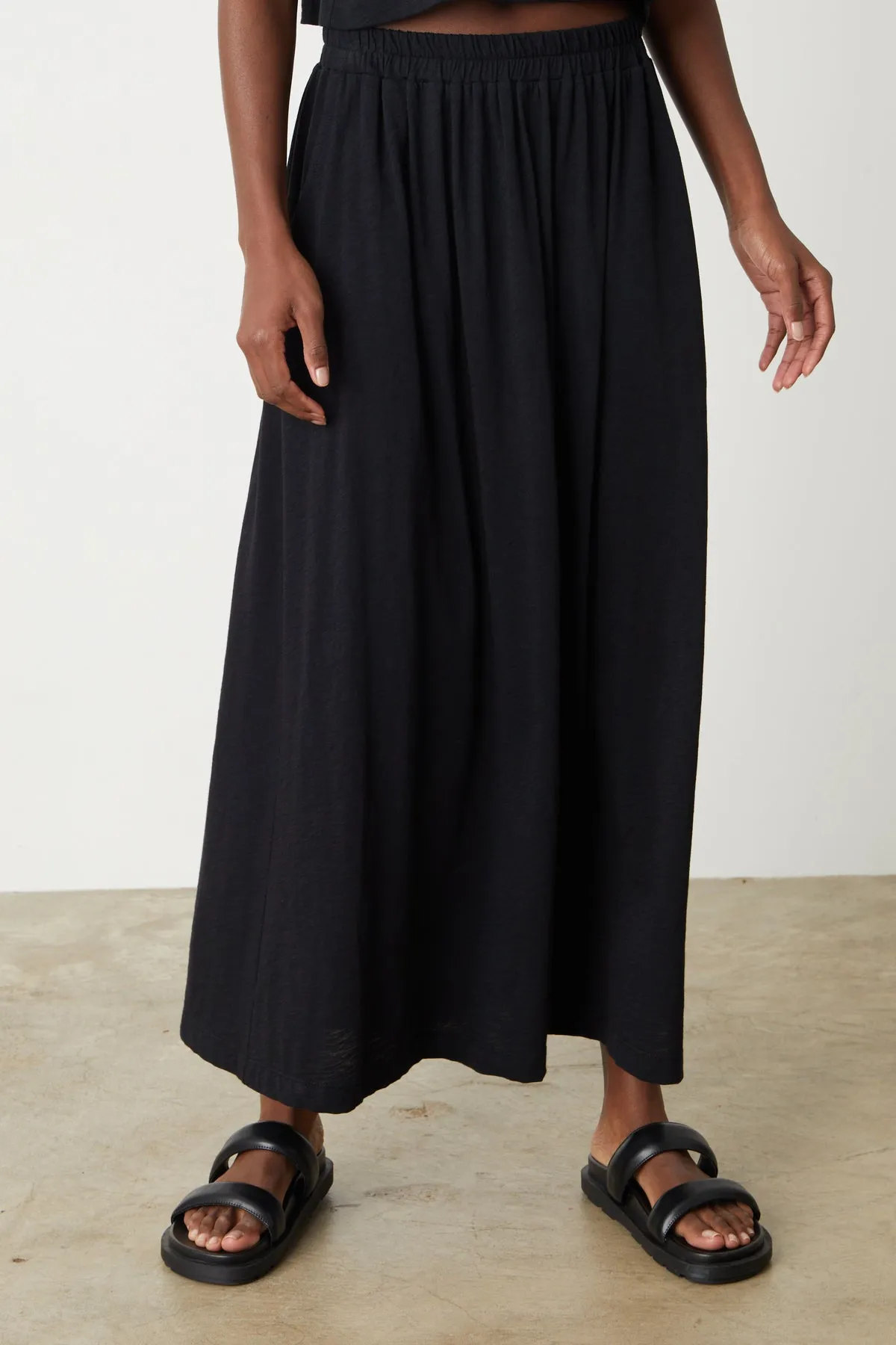 GWEN COTTON SLUB MAXI SKIRT