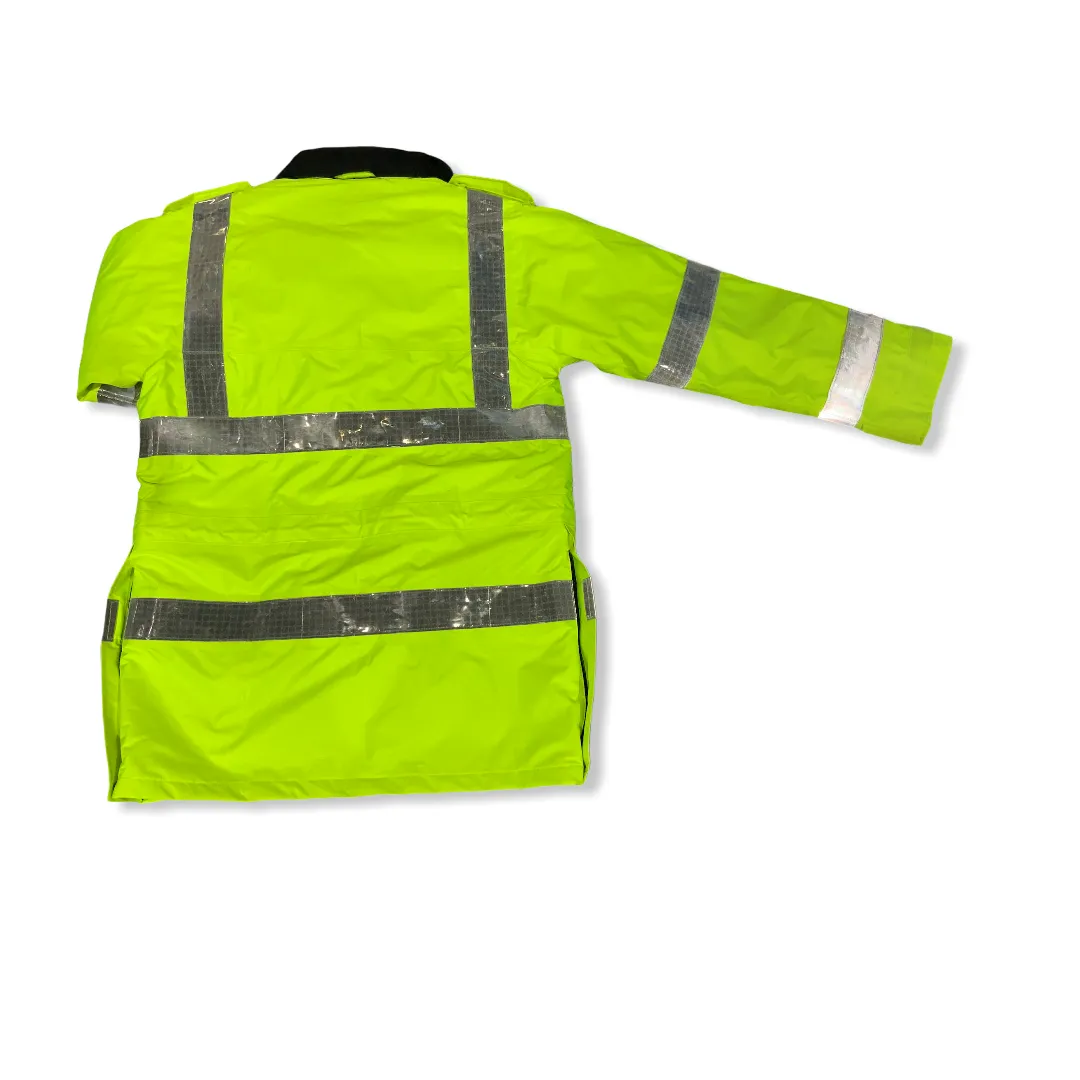 Hi Vis Jacket Waterproof Rain Coat Security Dog Handler HVPC10B