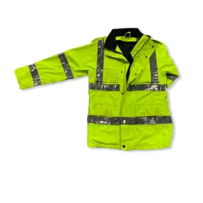 Hi Vis Jacket Waterproof Rain Coat Security Dog Handler HVPC10B