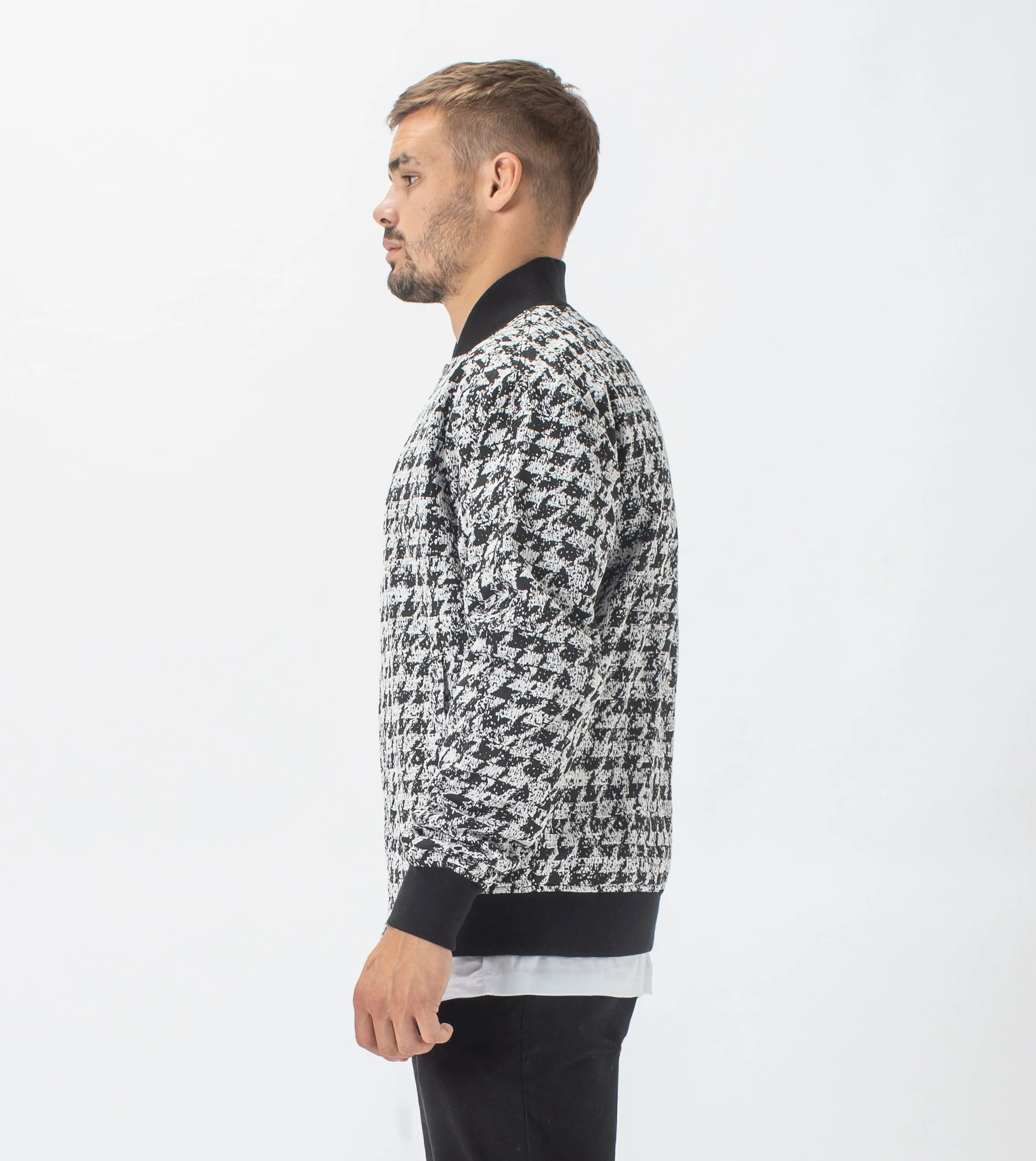 HT Zane Bomber Jacket Black/White