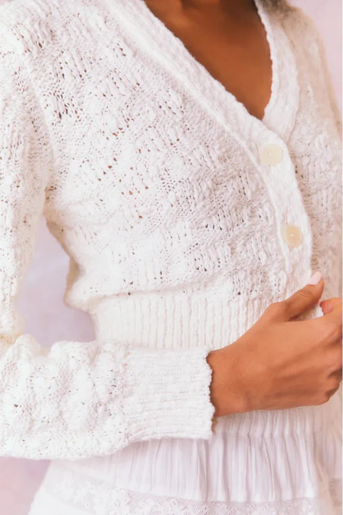 Hyacinth Cardigan - White [LoveShackFancy]