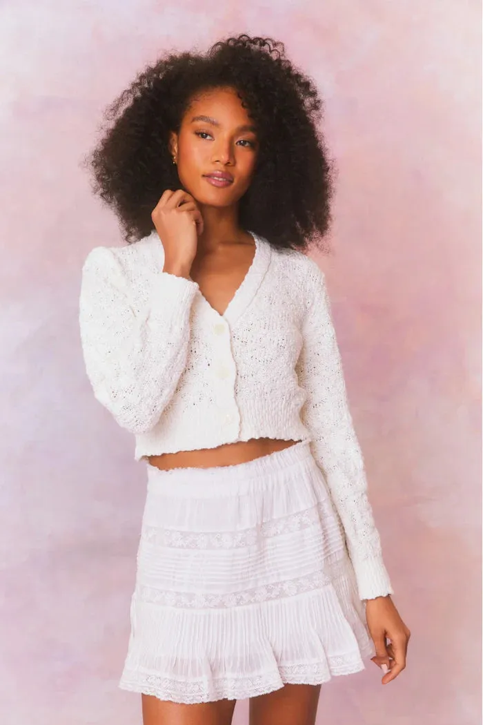 Hyacinth Cardigan - White [LoveShackFancy]