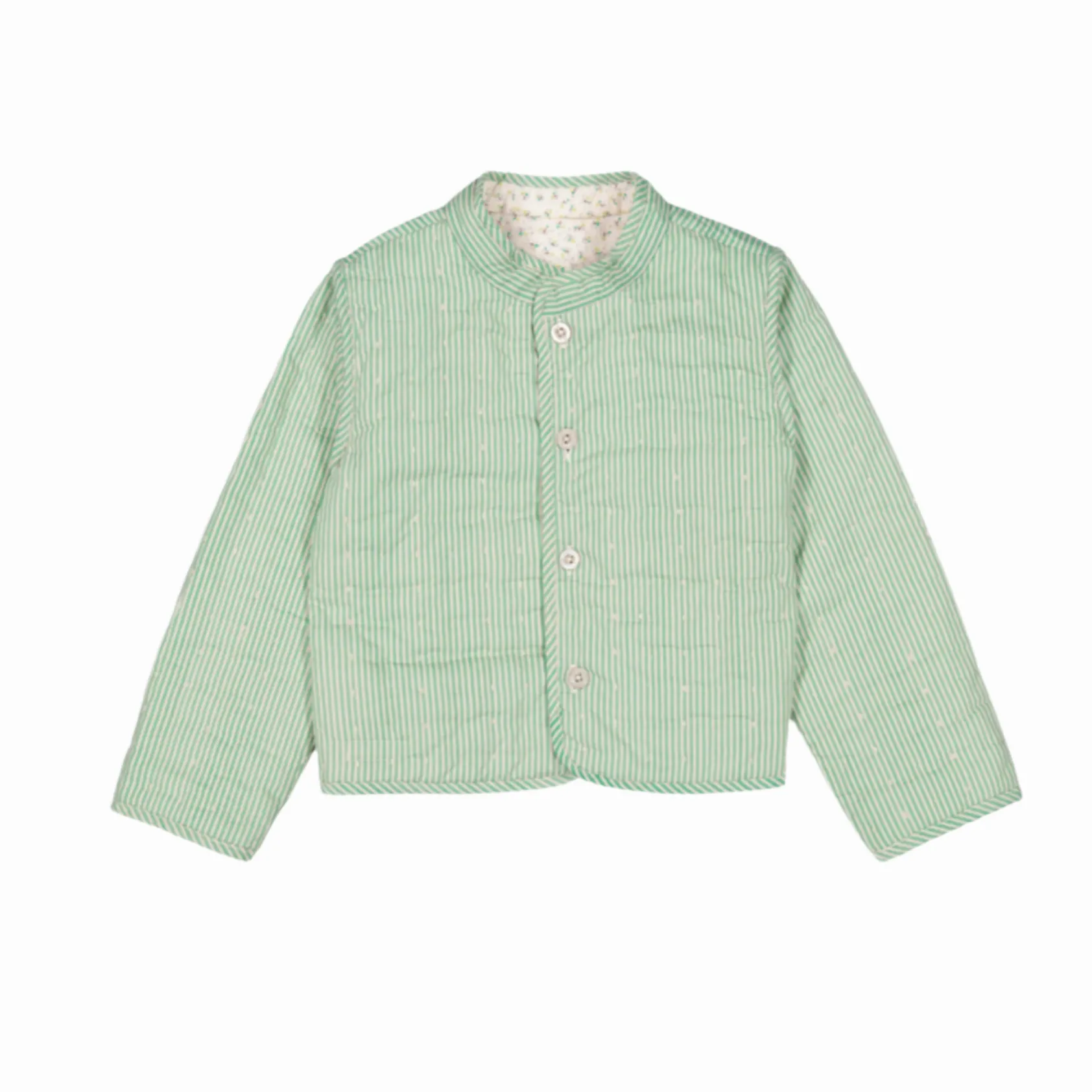 JOLENE PETITE FLEURS MINT GREEN JACKET