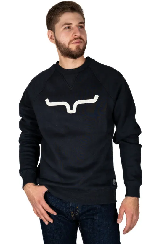 Kimes Ranch Men's Vintage Crew Navy Sweatshirt