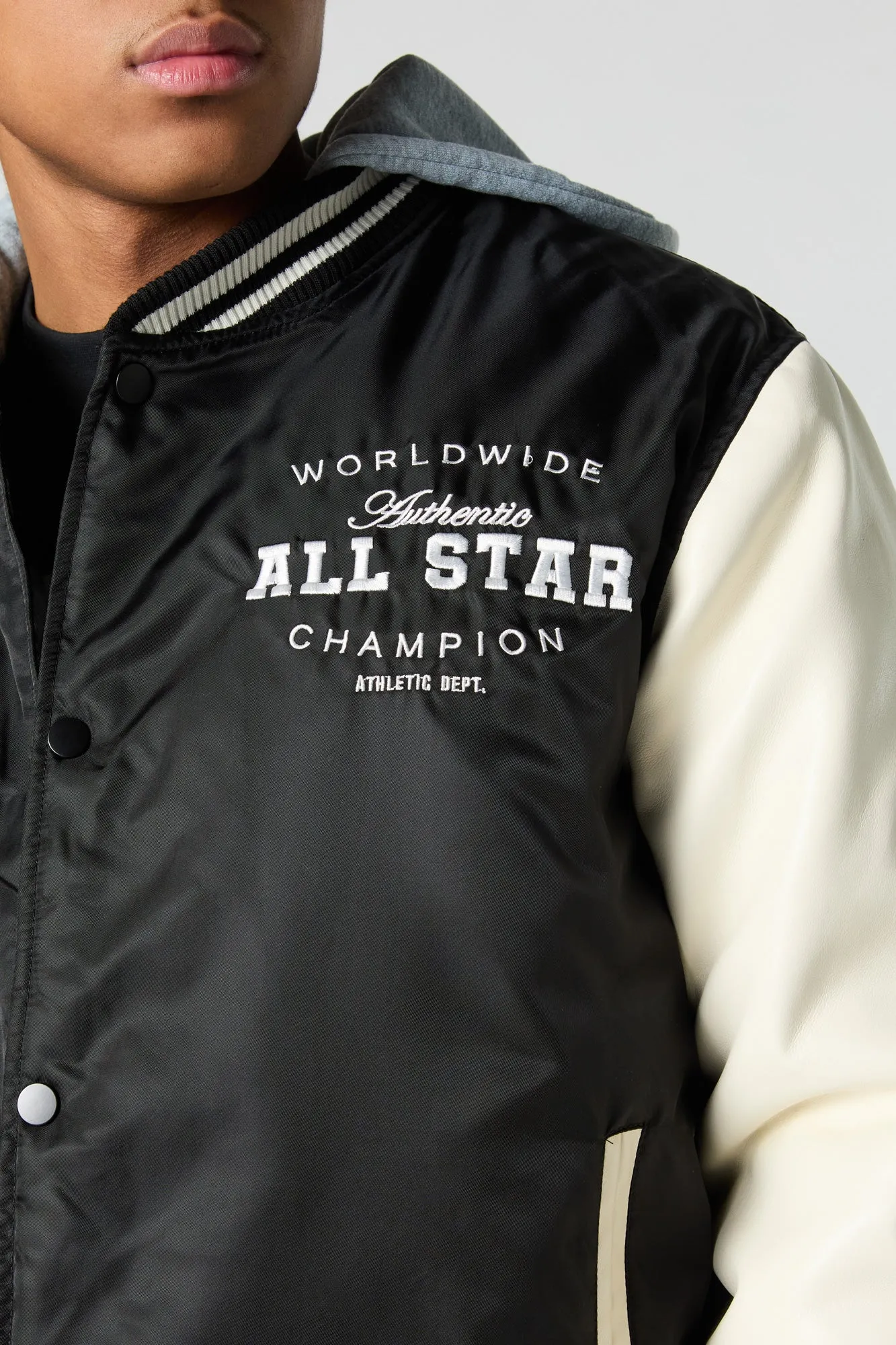 LA Champions Embroidered Varsity Jacket