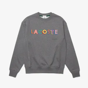 Lacoste Men's LIVE Loose Fit Embroidered Fleece Sweatshirt