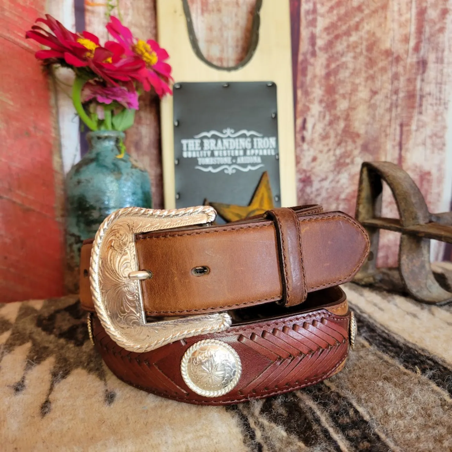 Leather Belt, the "Duke” by Tony Lama     7233L/7239L