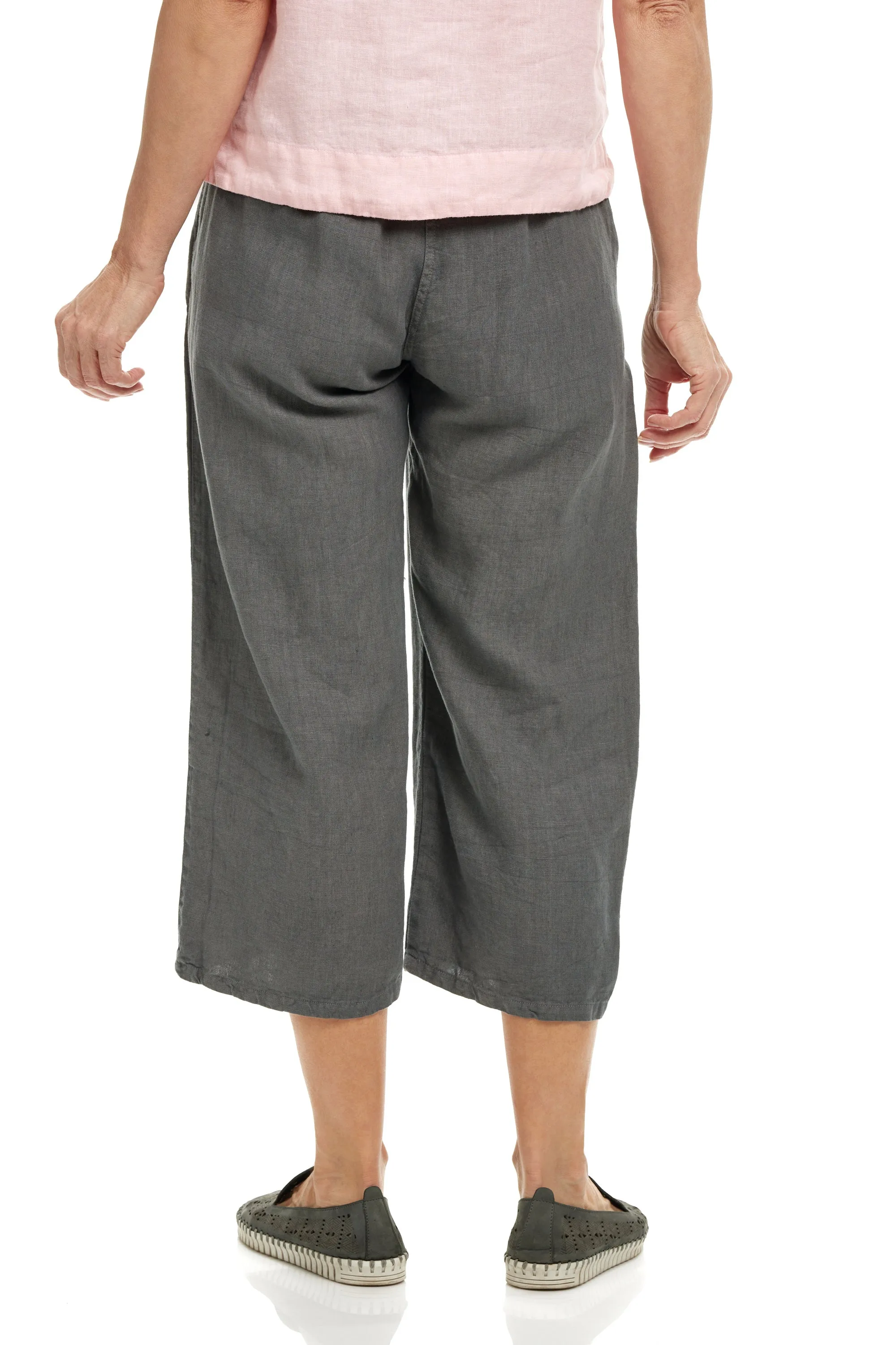 Linen Easy Crop Pant