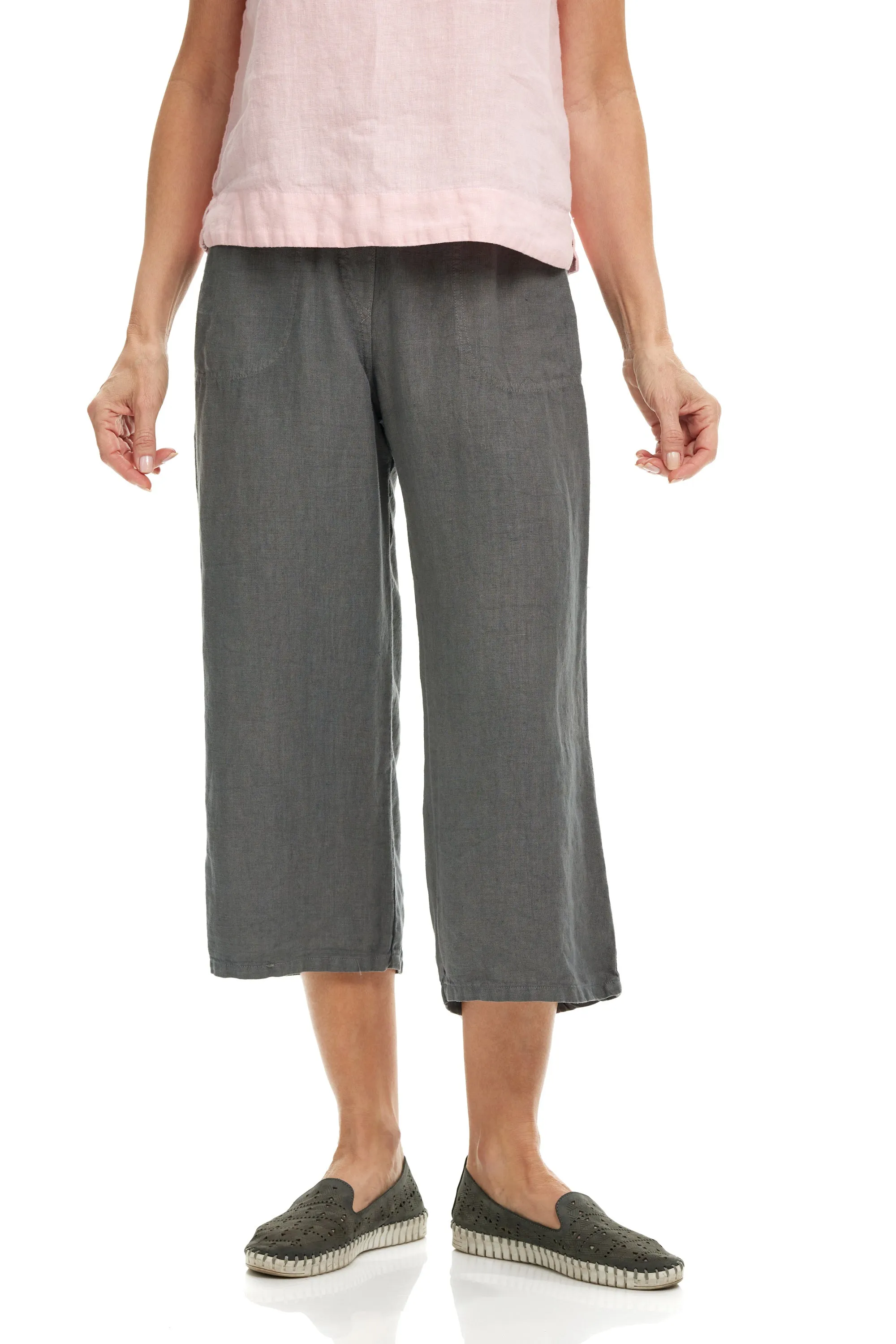 Linen Easy Crop Pant