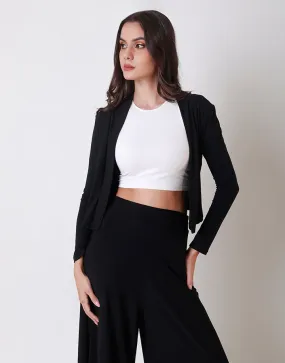 Long Sleeves Crop Overcoat