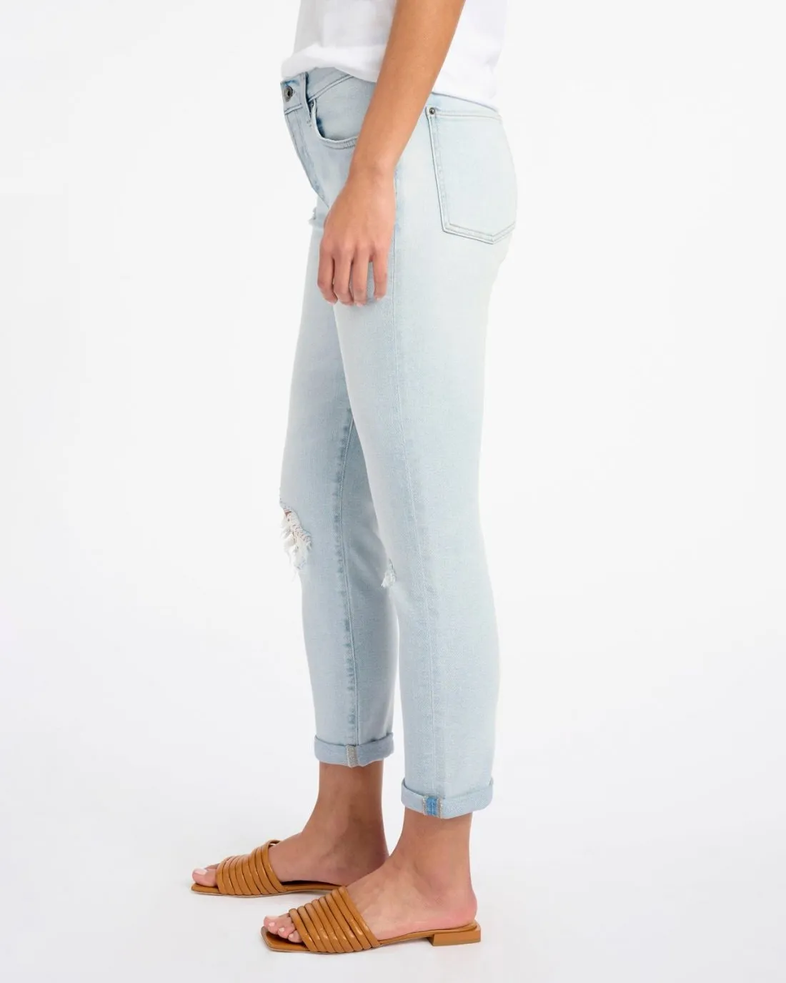 Luxe Vintage Mid-Rise Crop Jean