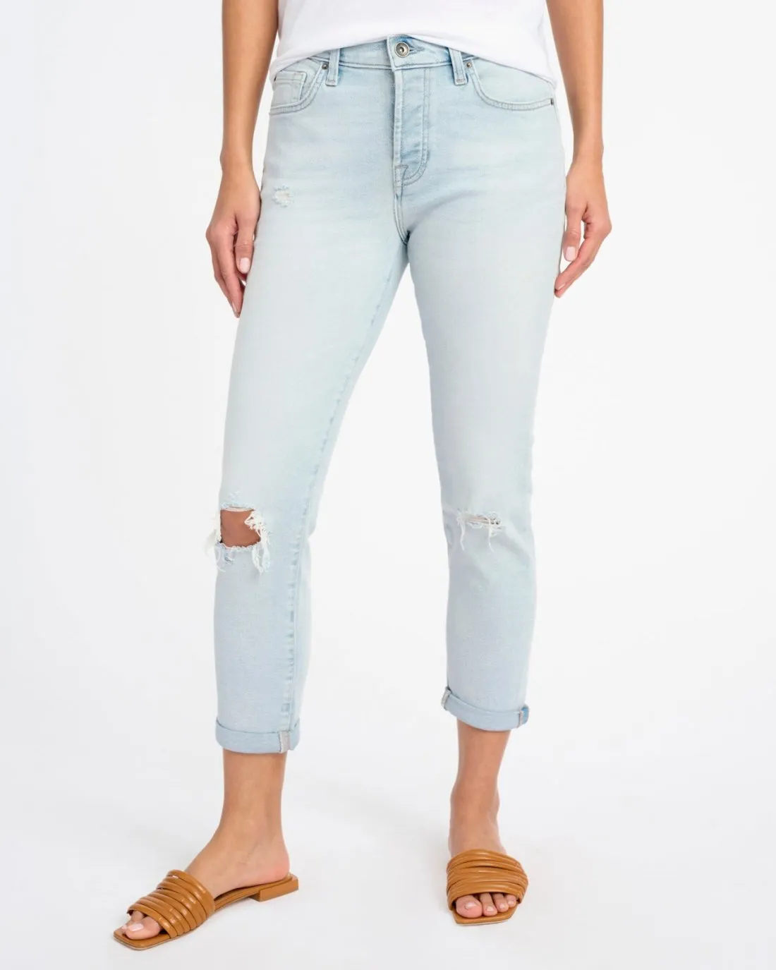 Luxe Vintage Mid-Rise Crop Jean