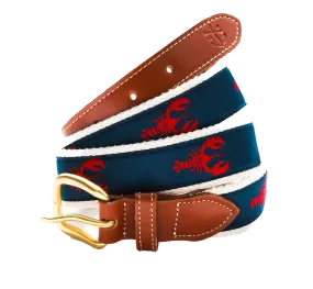 Maine Lobster Ribbon Belt