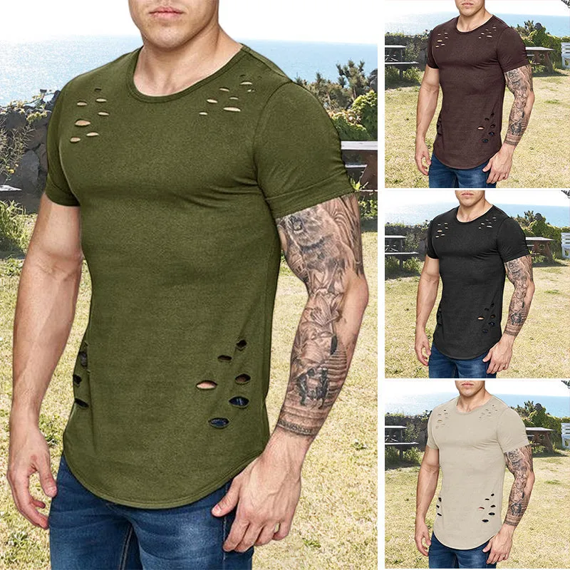 Men's Summer Workout Basic T-shirt