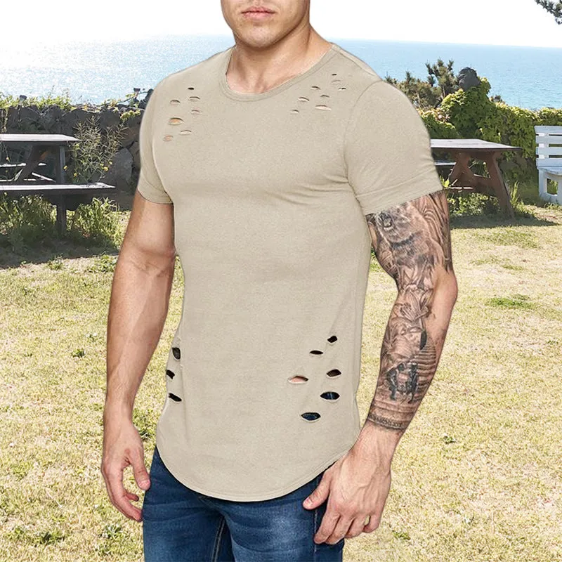 Men's Summer Workout Basic T-shirt