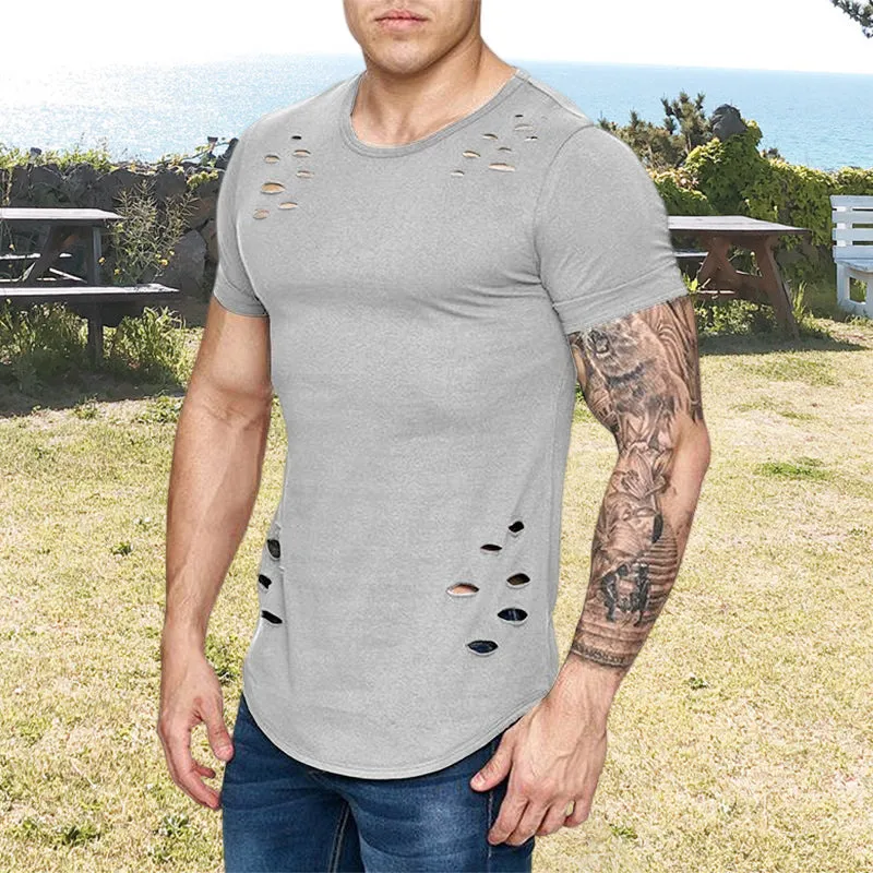 Men's Summer Workout Basic T-shirt