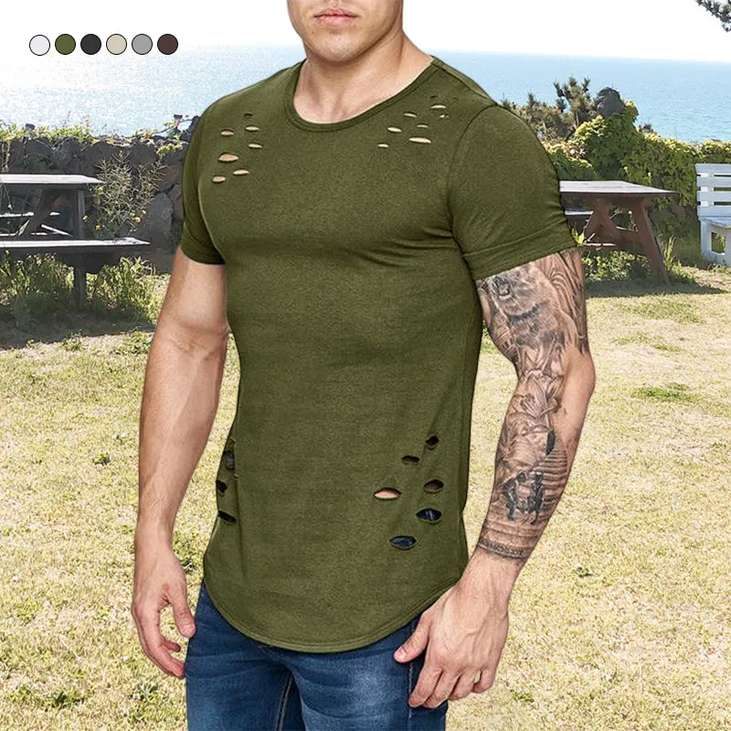 Men's Summer Workout Basic T-shirt