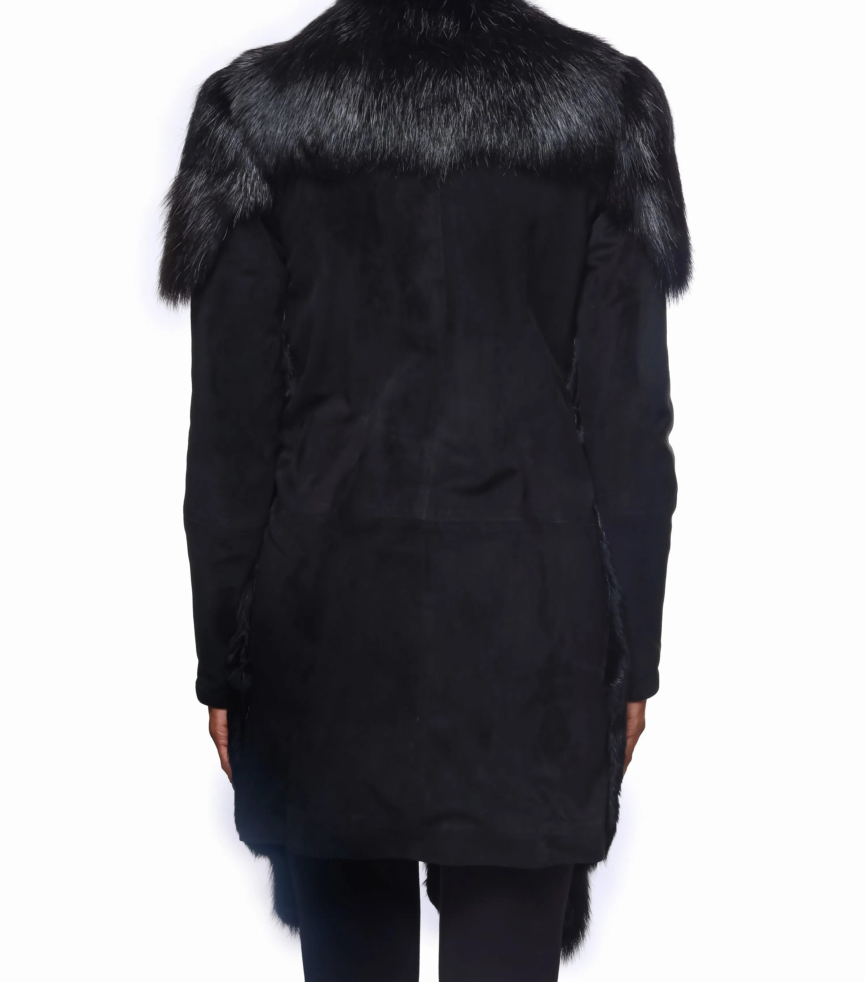 Mink Coat w. Suede Sleeves