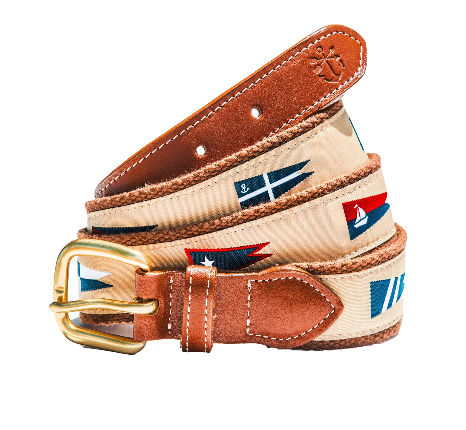 Nautical Pennant Flag Ribbon Belt