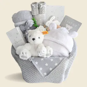 New Baby Basket - Luxury Moon & Stars