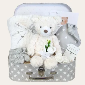 New Baby Gifts Hamper 'Bumbles Bear' Keepsake Trunk