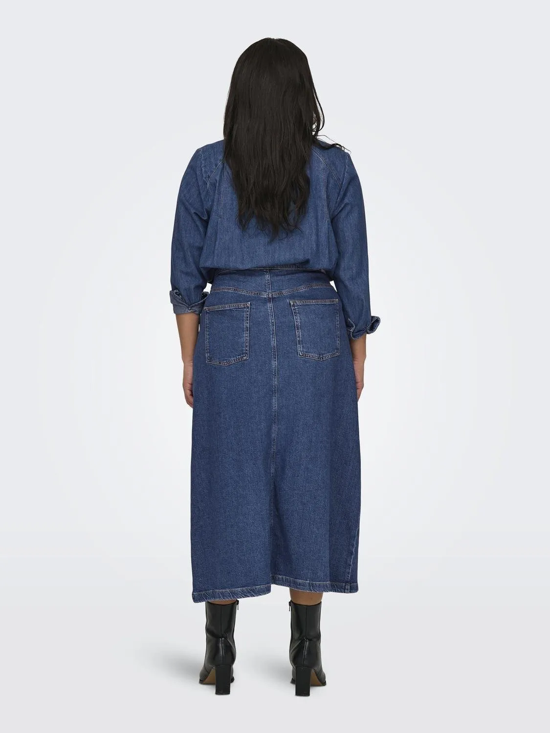 Only Carmakoma Maxi Denim Skirt