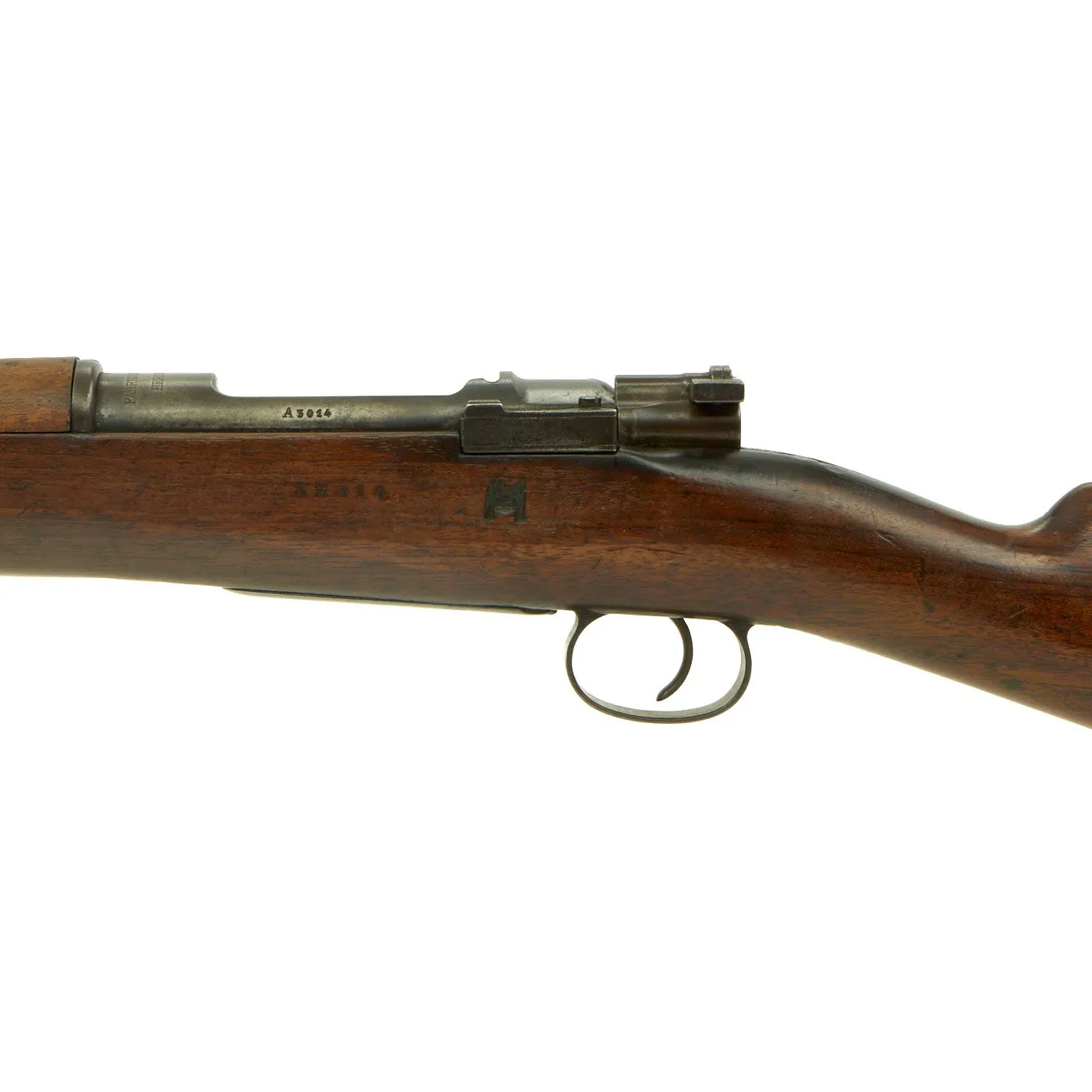 Original Belgian Model 1893 Mauser Rifle by Fabrique Nationale with Muzzle Cover - Matching Serial A3014