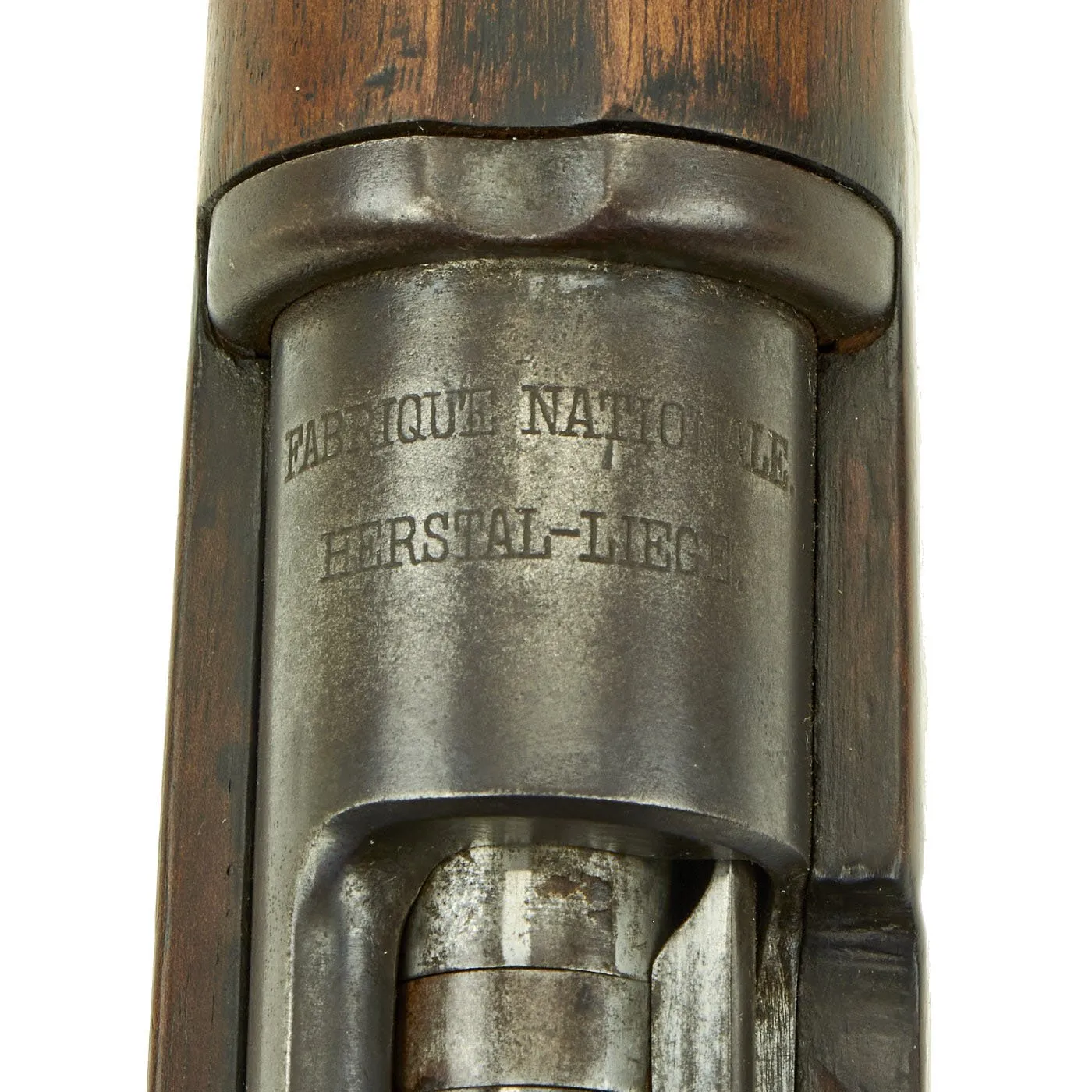 Original Belgian Model 1893 Mauser Rifle by Fabrique Nationale with Muzzle Cover - Matching Serial A3014