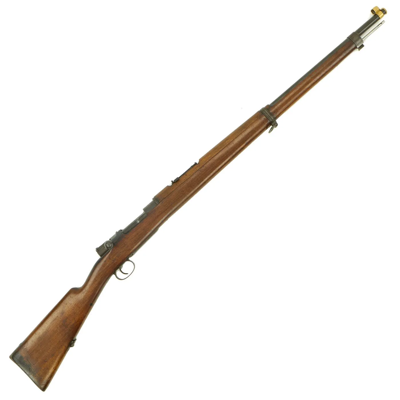 Original Belgian Model 1893 Mauser Rifle by Fabrique Nationale with Muzzle Cover - Matching Serial A3014