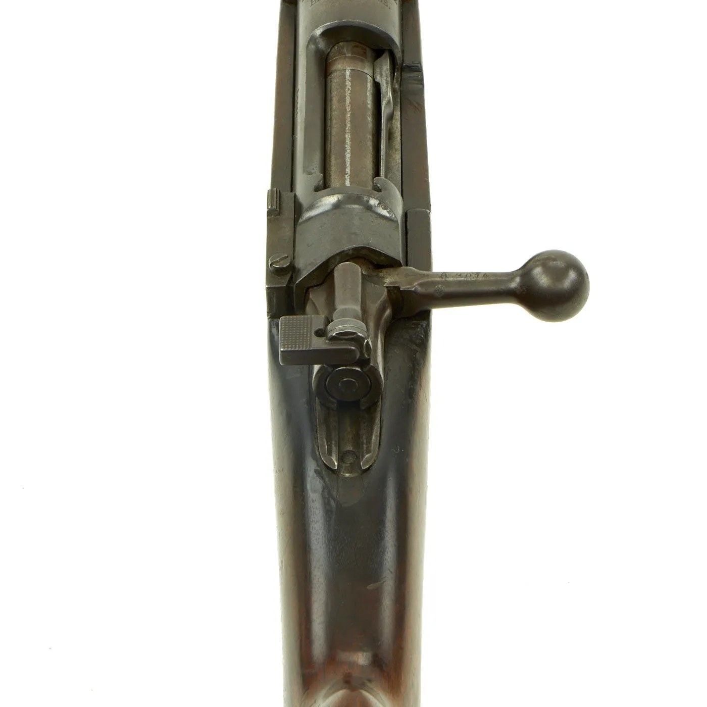 Original Belgian Model 1893 Mauser Rifle by Fabrique Nationale with Muzzle Cover - Matching Serial A3014