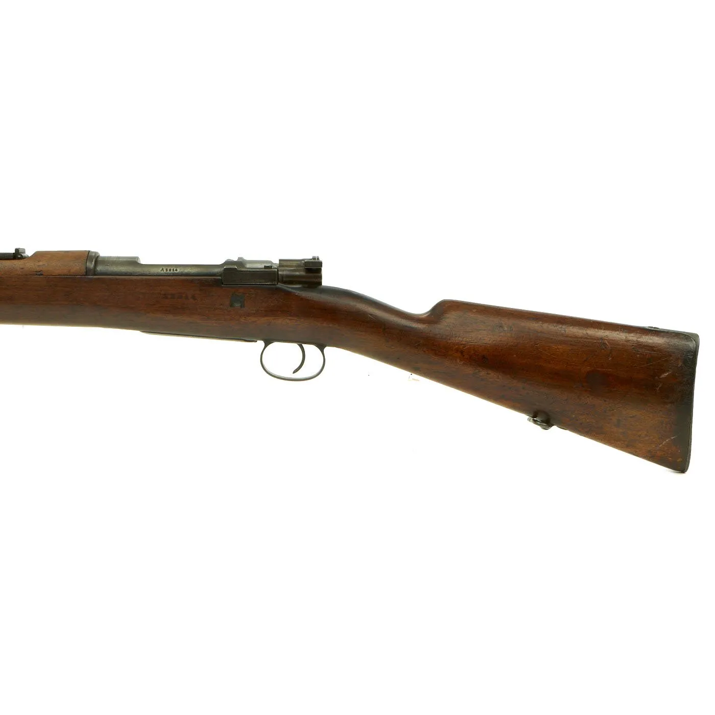 Original Belgian Model 1893 Mauser Rifle by Fabrique Nationale with Muzzle Cover - Matching Serial A3014