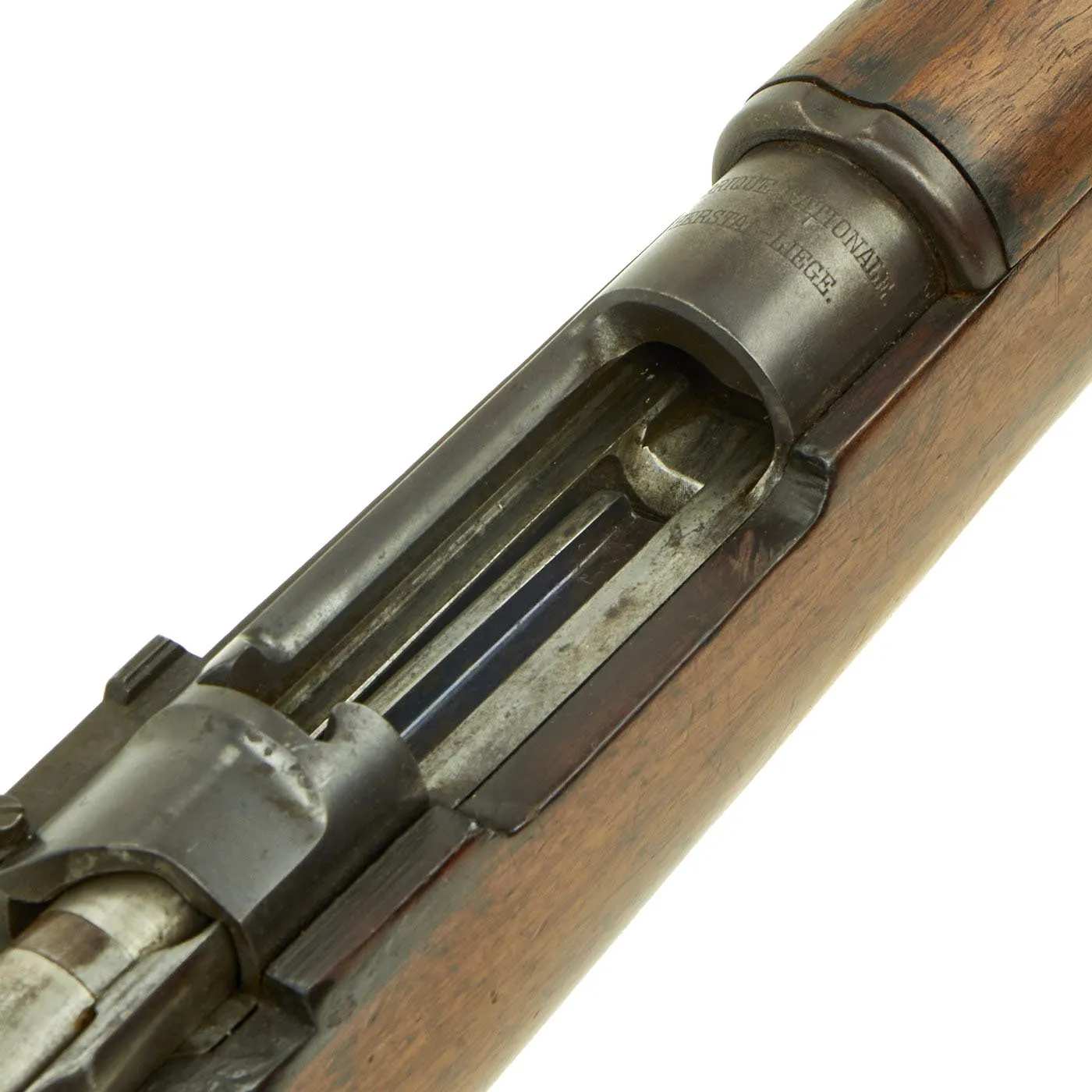 Original Belgian Model 1893 Mauser Rifle by Fabrique Nationale with Muzzle Cover - Matching Serial A3014