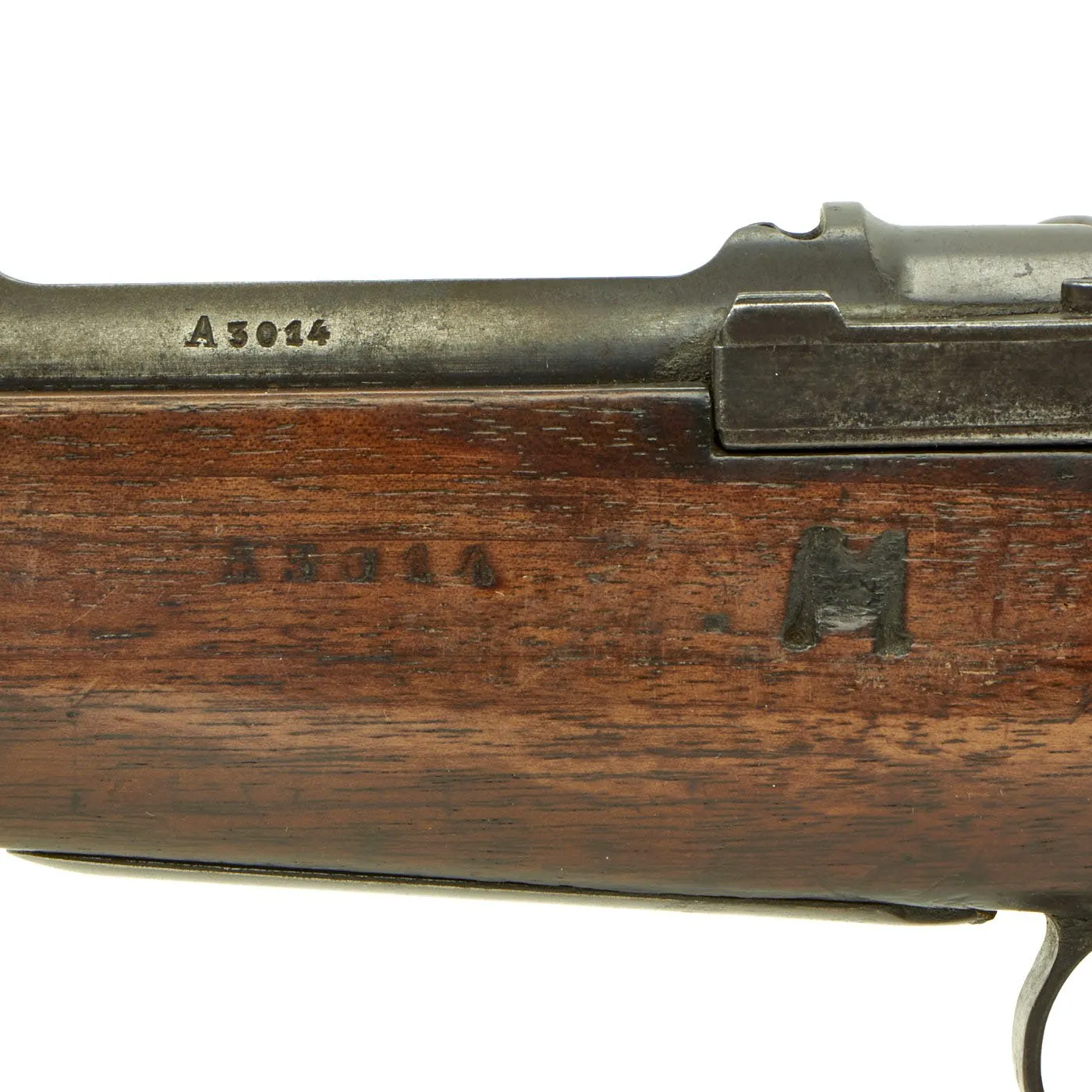 Original Belgian Model 1893 Mauser Rifle by Fabrique Nationale with Muzzle Cover - Matching Serial A3014