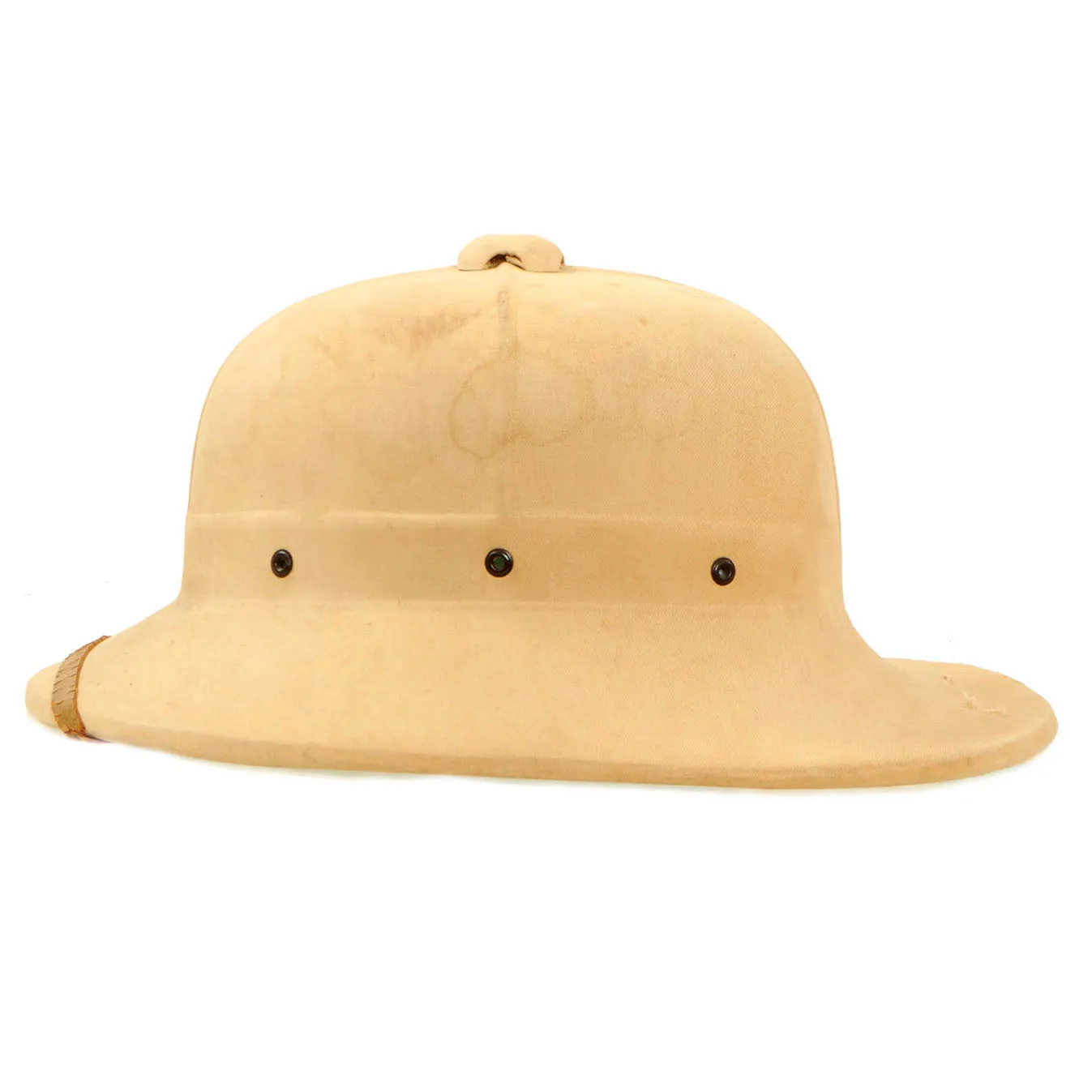 Original Canadian WWII Naval Wolseley Pattern Fiber Pressed Pith Helmet by Hawley Products of Canada