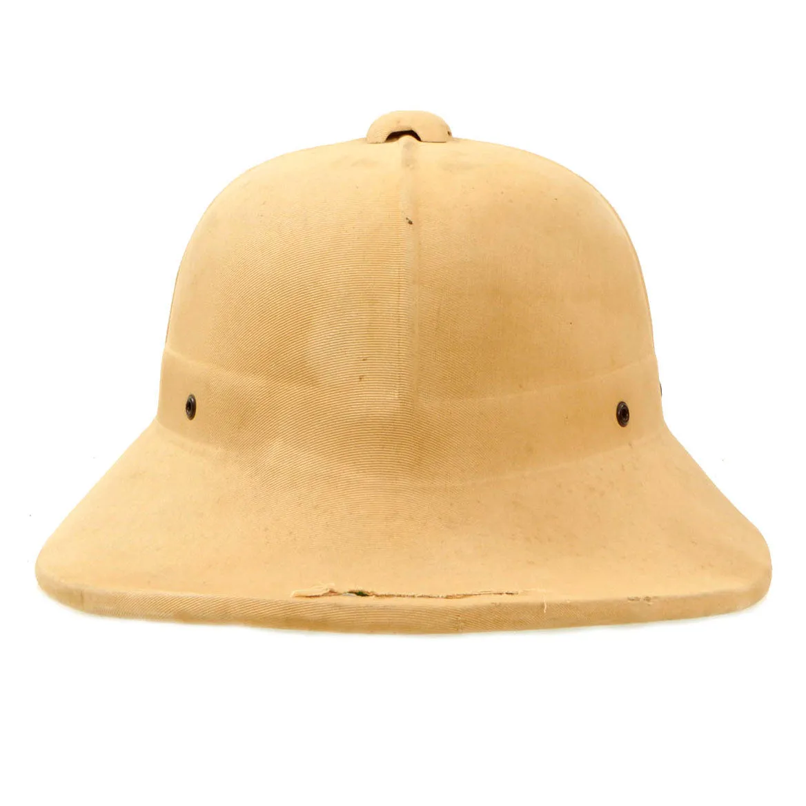 Original Canadian WWII Naval Wolseley Pattern Fiber Pressed Pith Helmet by Hawley Products of Canada