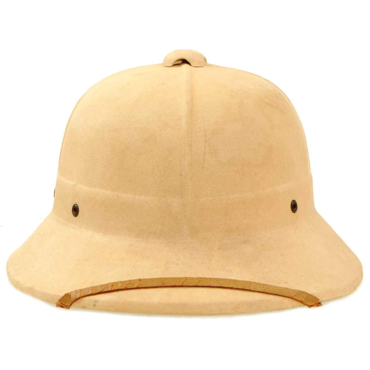 Original Canadian WWII Naval Wolseley Pattern Fiber Pressed Pith Helmet by Hawley Products of Canada