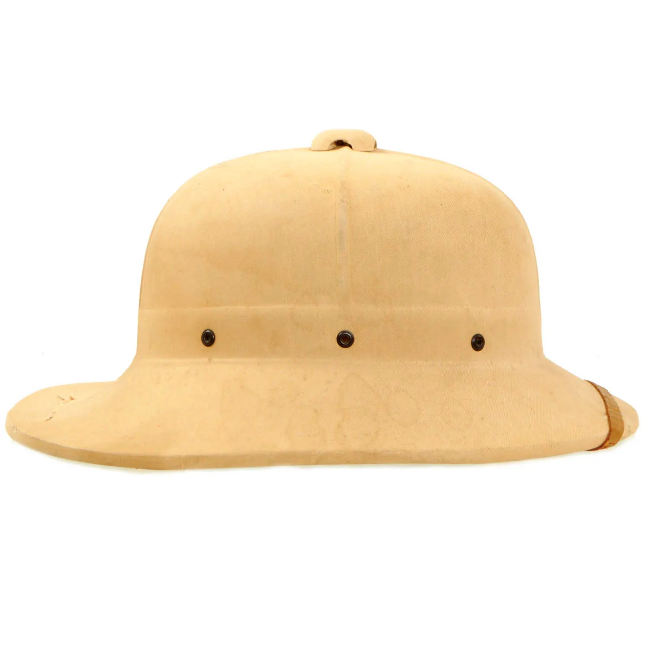 Original Canadian WWII Naval Wolseley Pattern Fiber Pressed Pith Helmet by Hawley Products of Canada