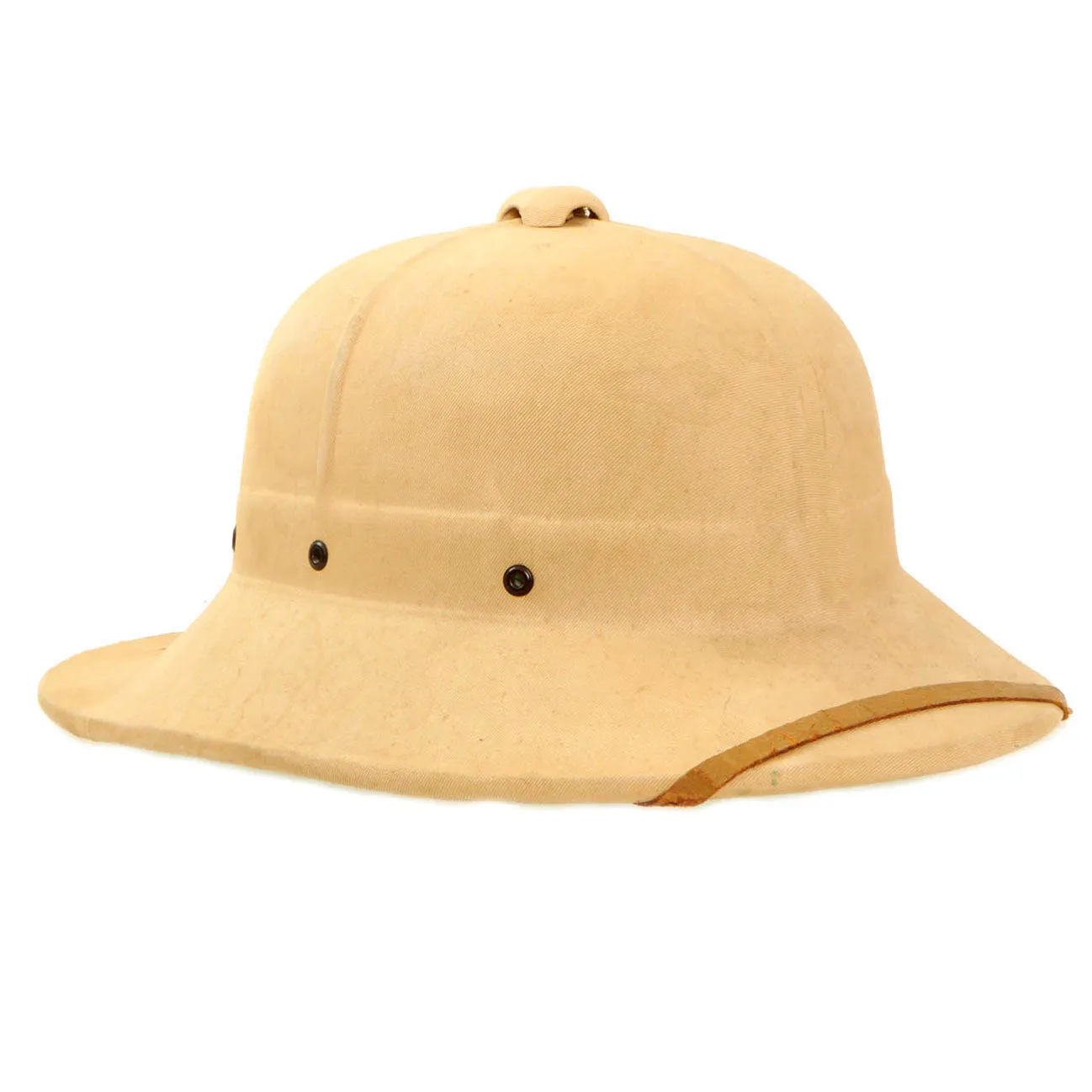 Original Canadian WWII Naval Wolseley Pattern Fiber Pressed Pith Helmet by Hawley Products of Canada