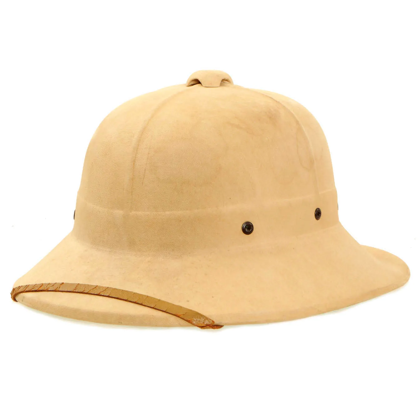 Original Canadian WWII Naval Wolseley Pattern Fiber Pressed Pith Helmet by Hawley Products of Canada