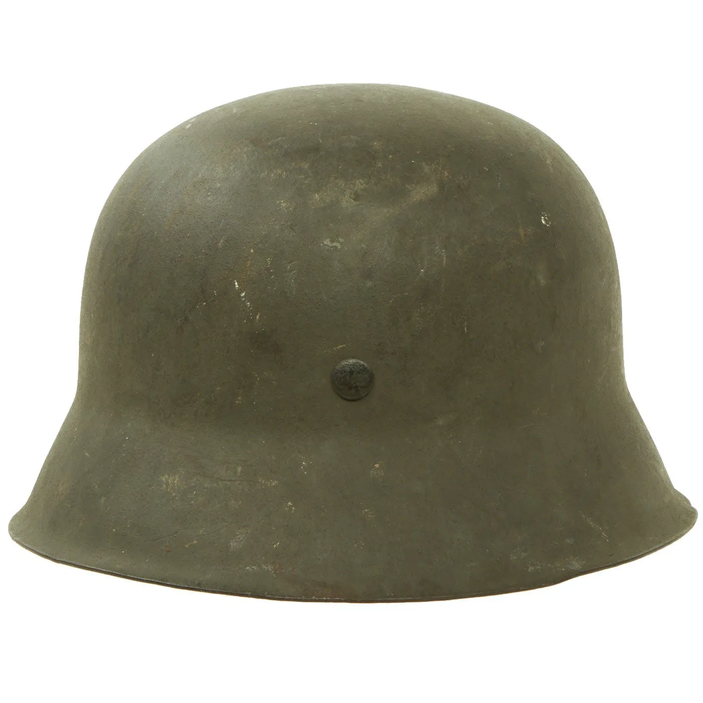 Original Excellent Condition German WWII M42 Single Decal Army Heer Helmet with Size 60 Liner - Size 68 Shell