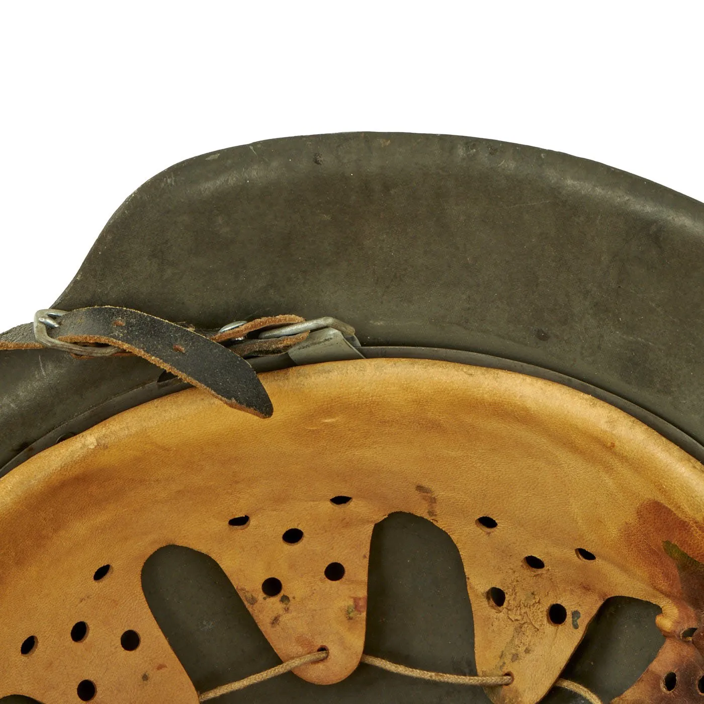 Original Excellent Condition German WWII M42 Single Decal Army Heer Helmet with Size 60 Liner - Size 68 Shell