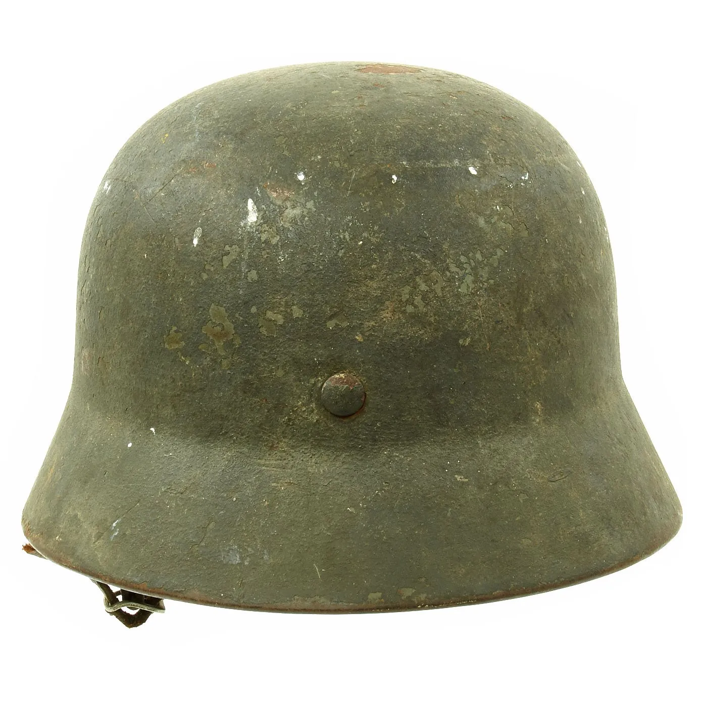 Original German Pre-WWII Army Heer M35 Single Decal Steel Helmet with 1937 dated Liner - Size 64