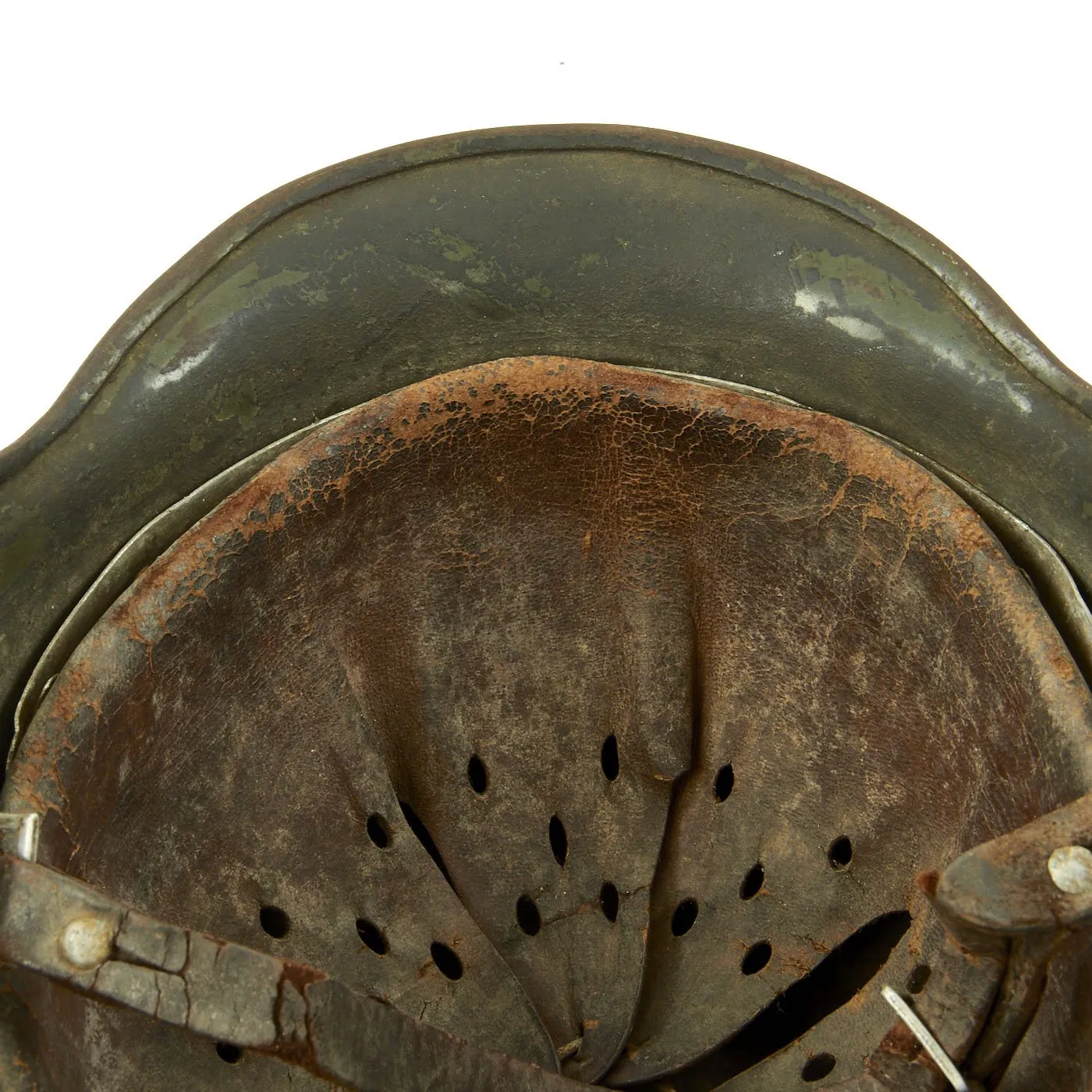 Original German Pre-WWII Army Heer M35 Single Decal Steel Helmet with 1937 dated Liner - Size 64