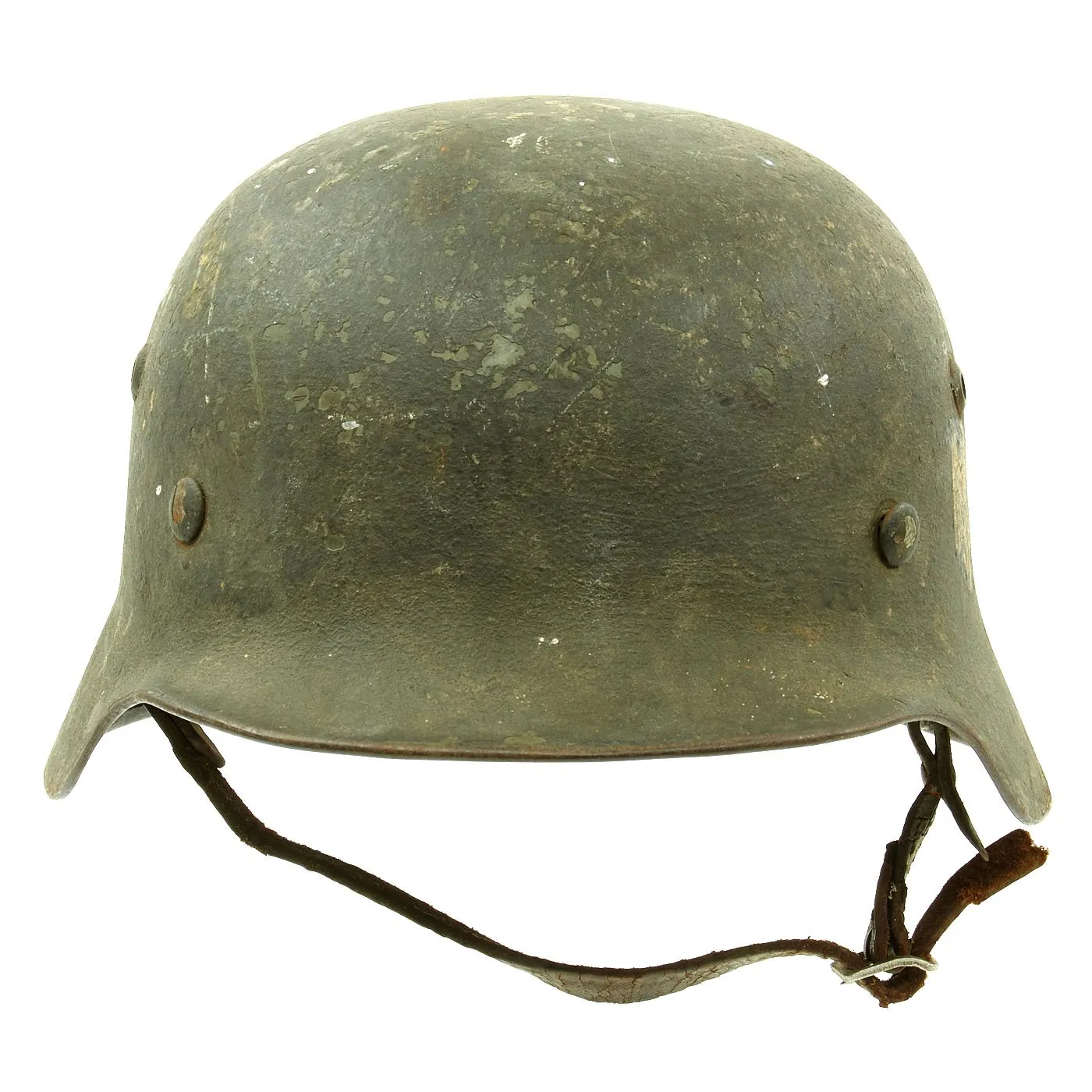 Original German Pre-WWII Army Heer M35 Single Decal Steel Helmet with 1937 dated Liner - Size 64