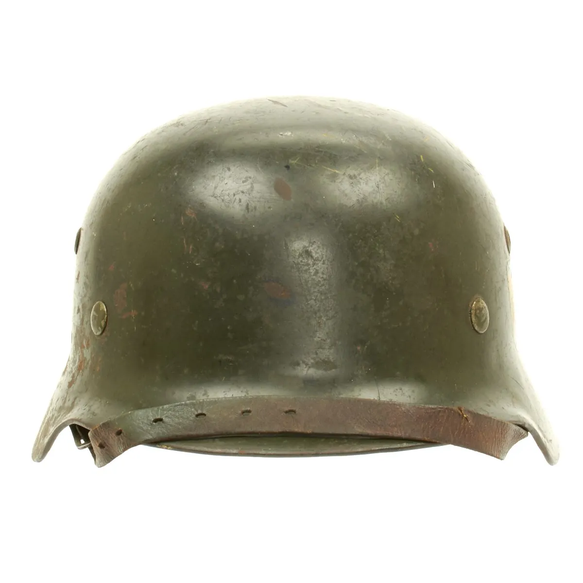 Original German WWII 1939 Dated M35 Single Decal Army Helmet - NS66